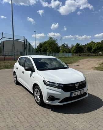 Dacia Sandero cena 42900 przebieg: 46125, rok produkcji 2021 z Wągrowiec małe 436